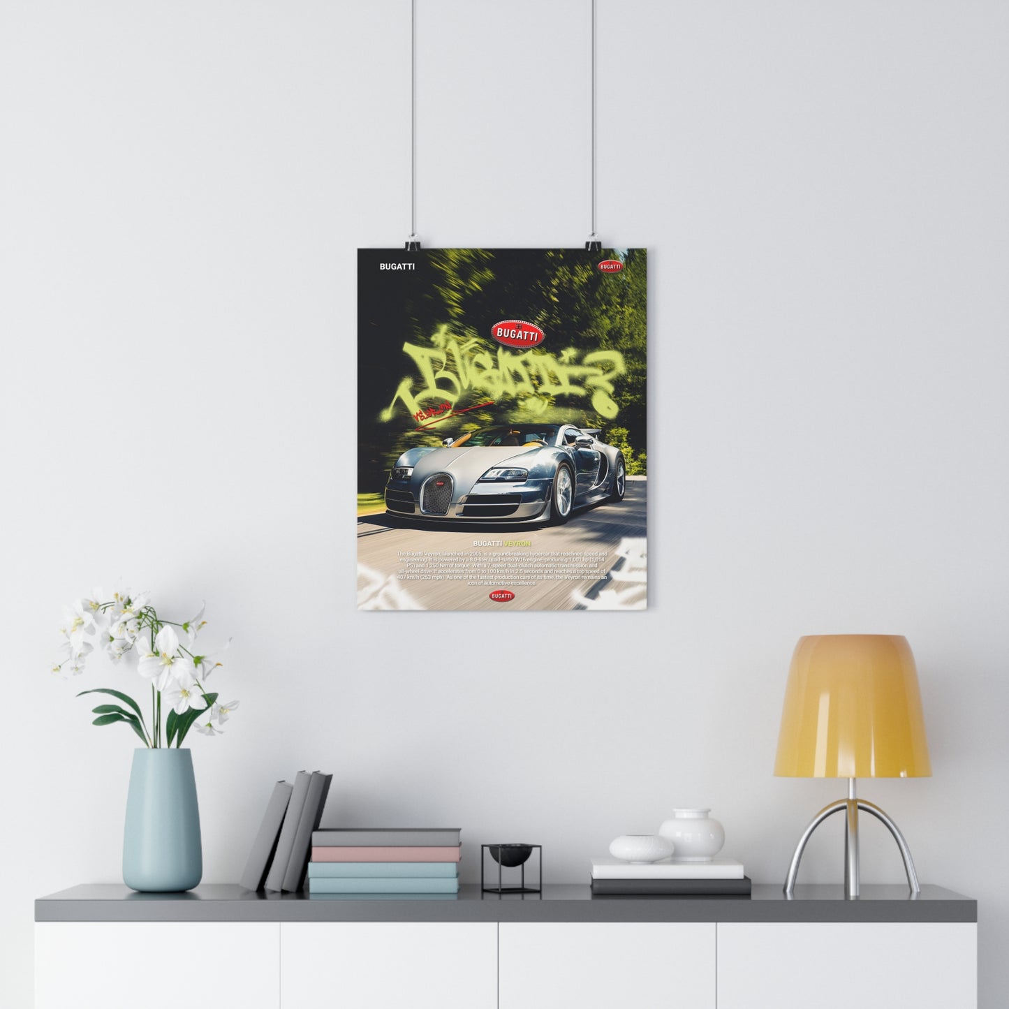Bugatti Veyron - poster without frame