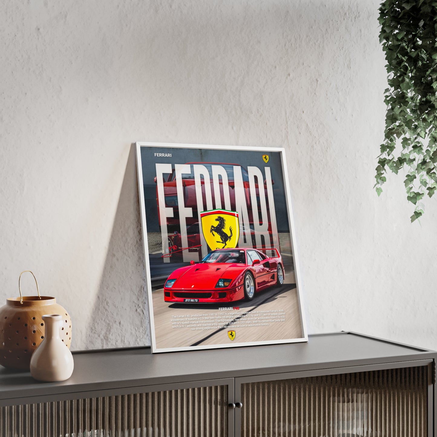Ferrari F40 Poster