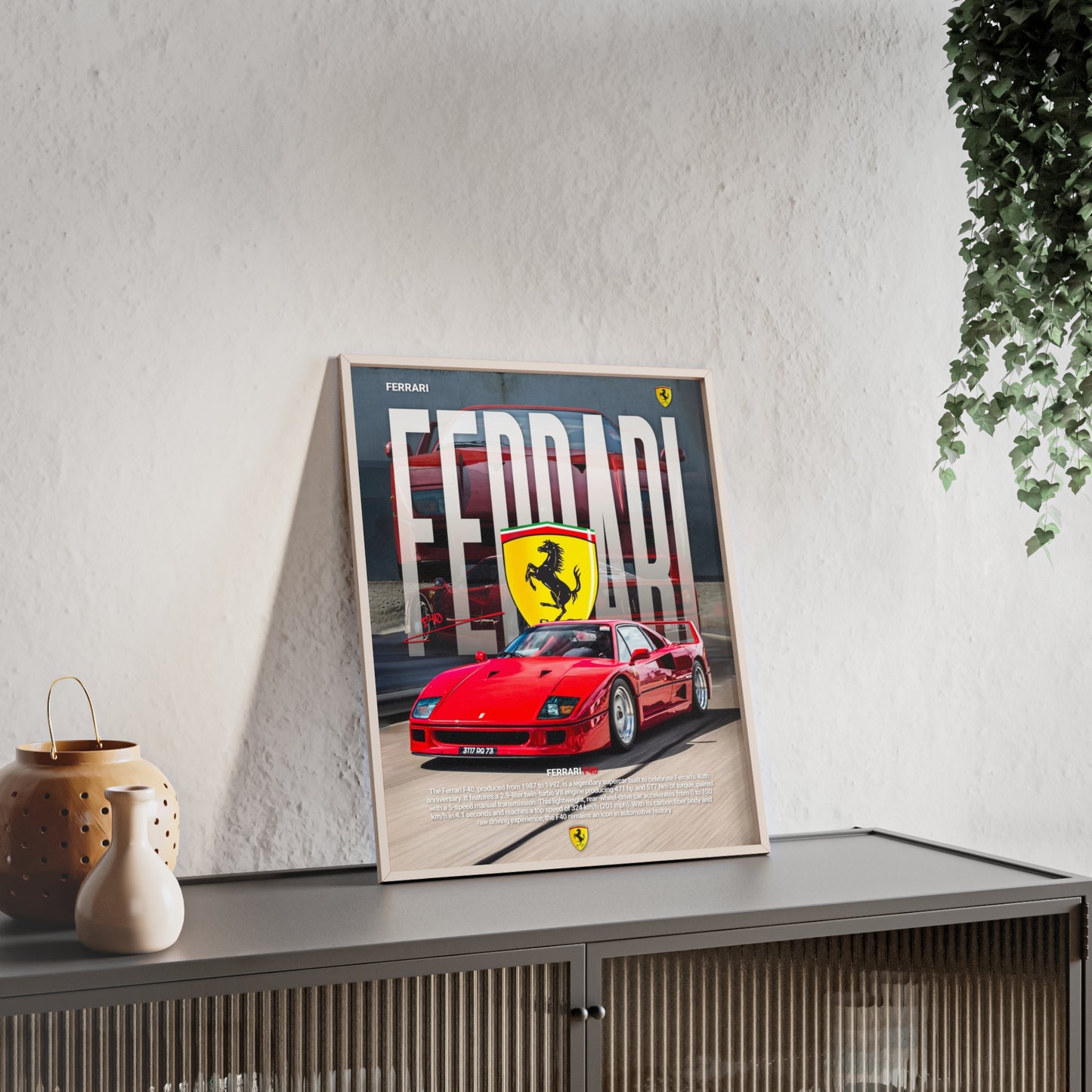 Ferrari F40 Poster