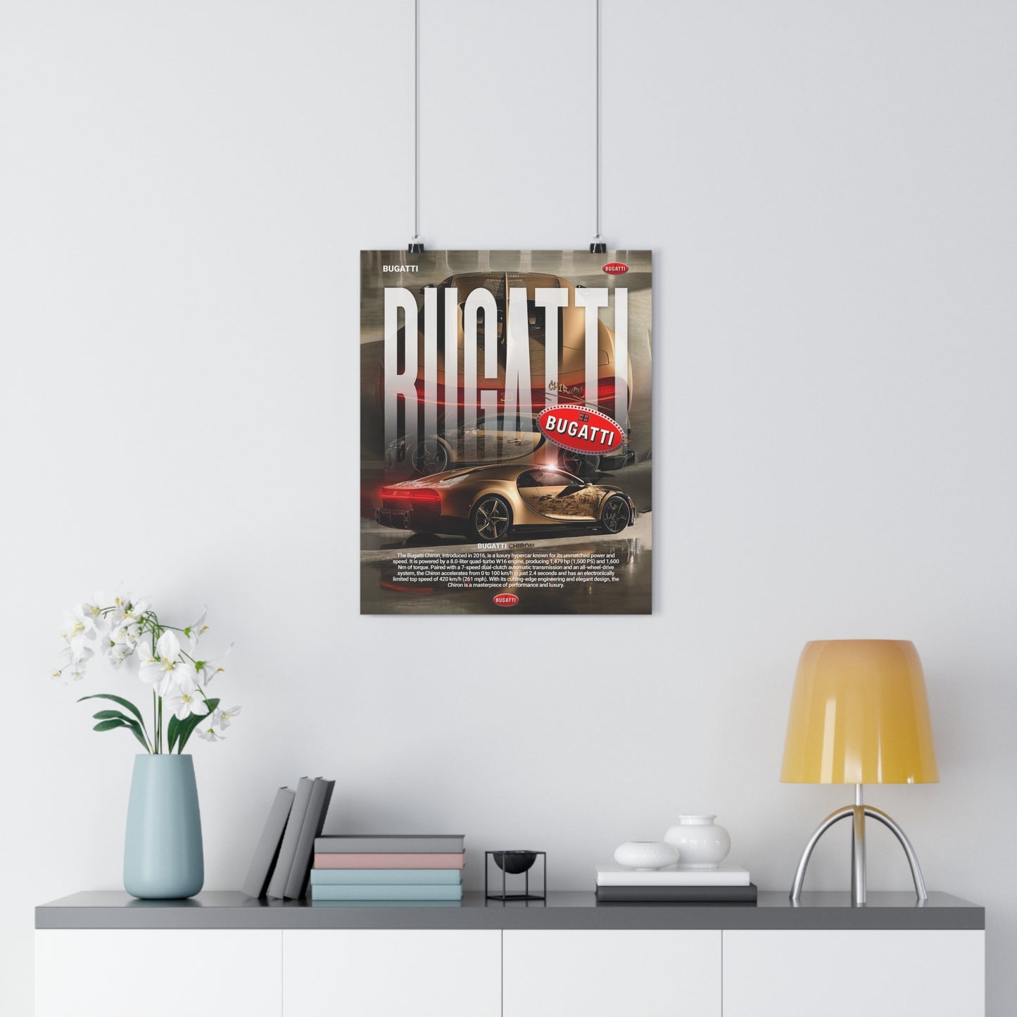 Bugatti Chiron - poster without frame