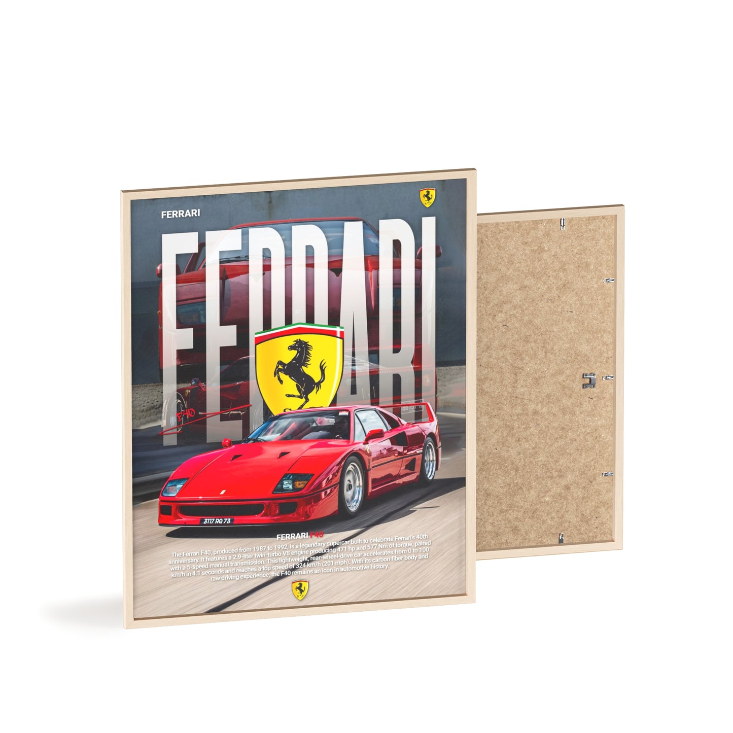 Ferrari F40 Poster