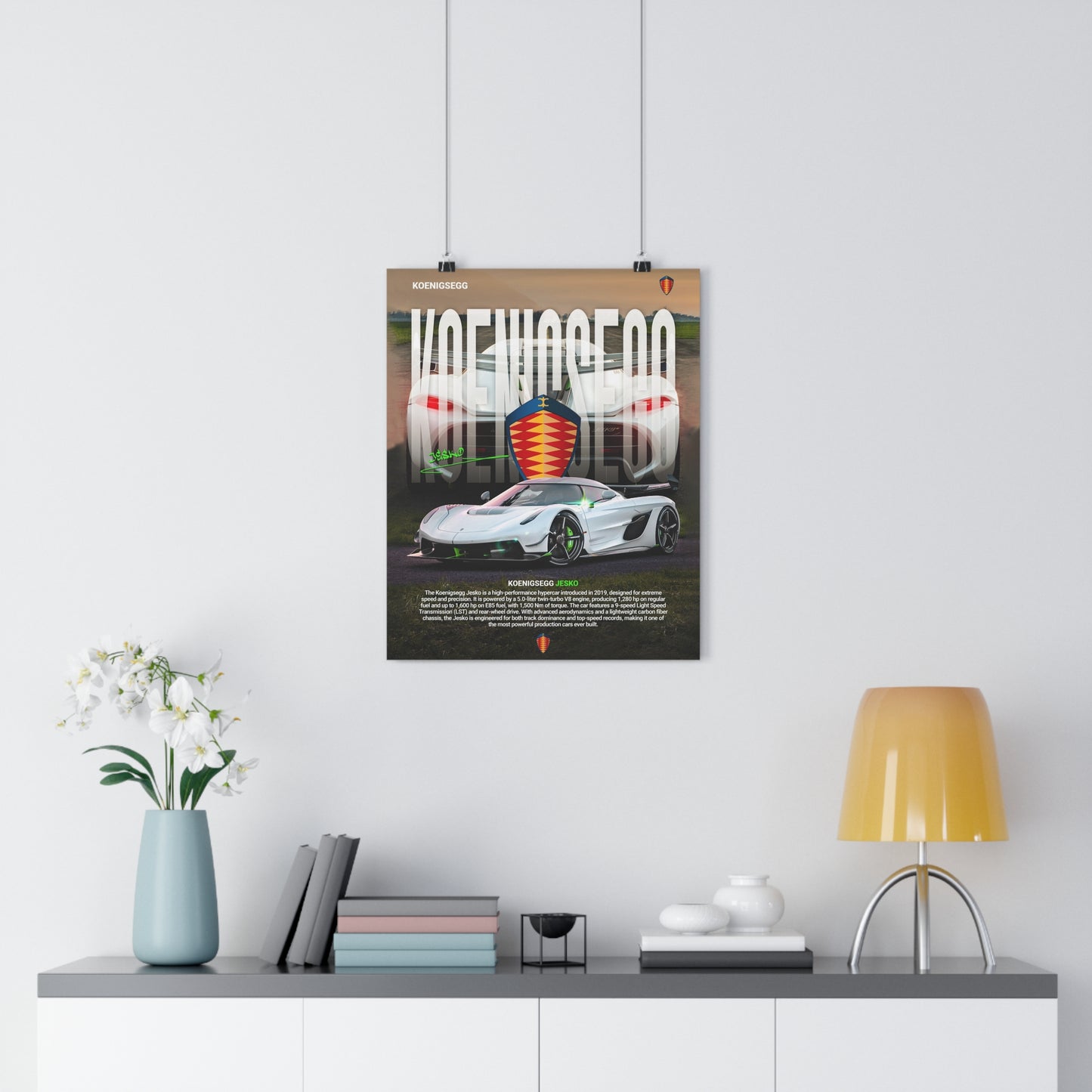 Koenigsegg Jesko - poster without frame