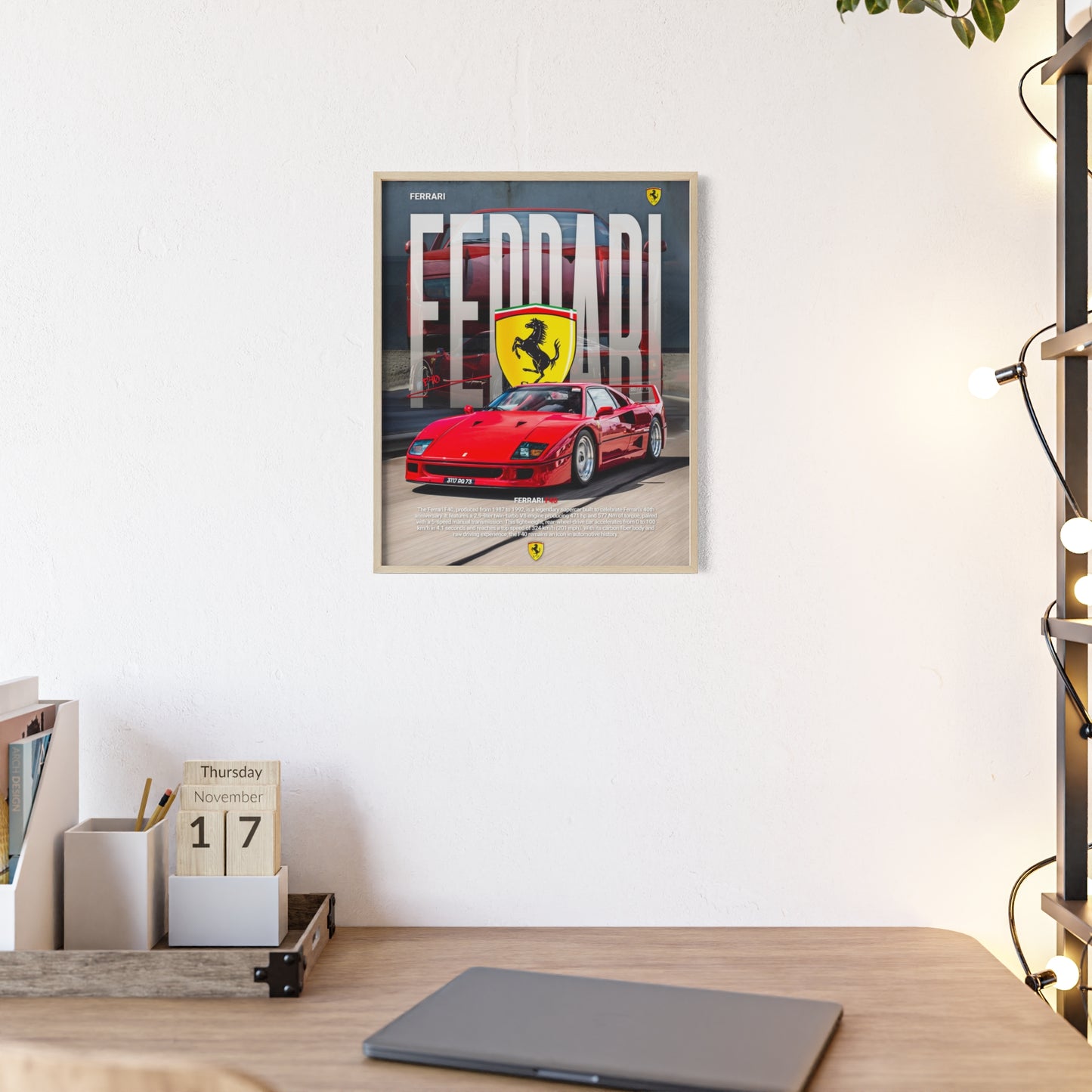 Ferrari F40 Poster