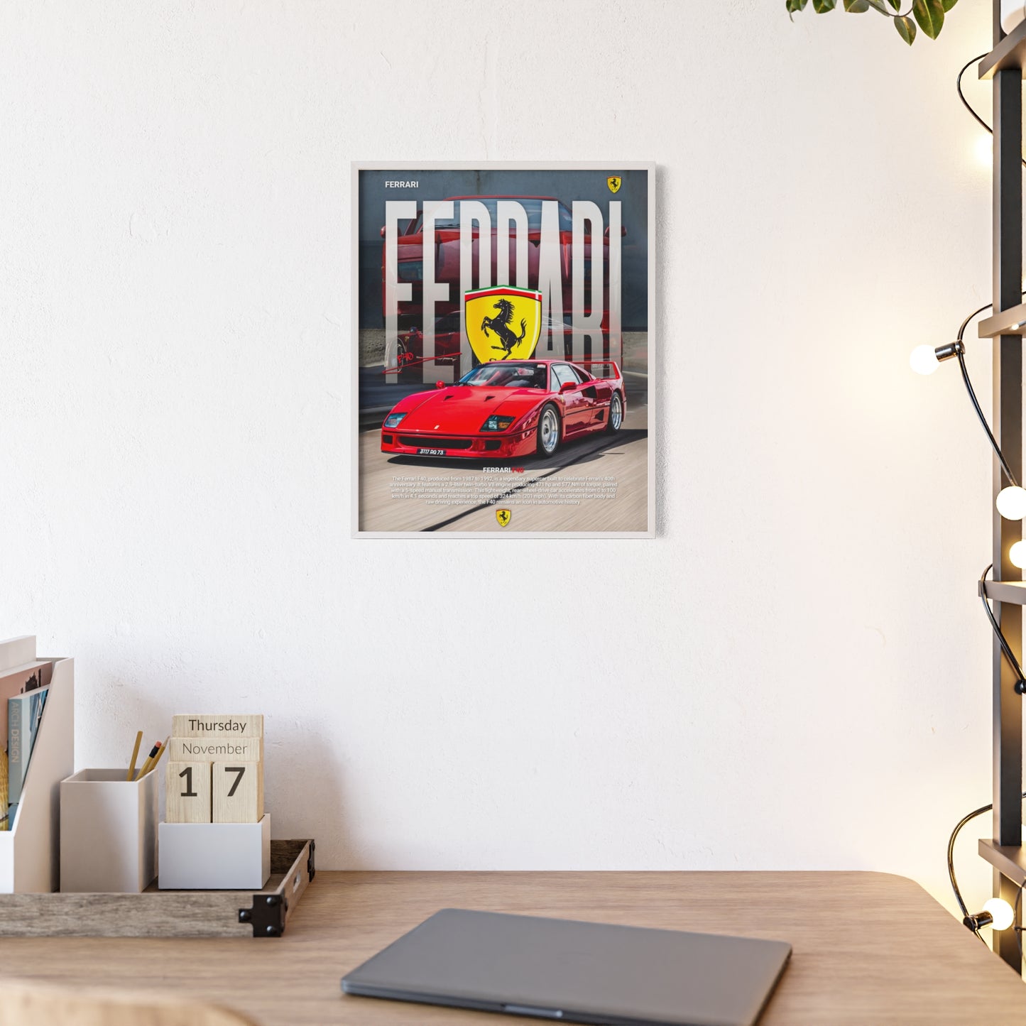 Ferrari F40 Poster