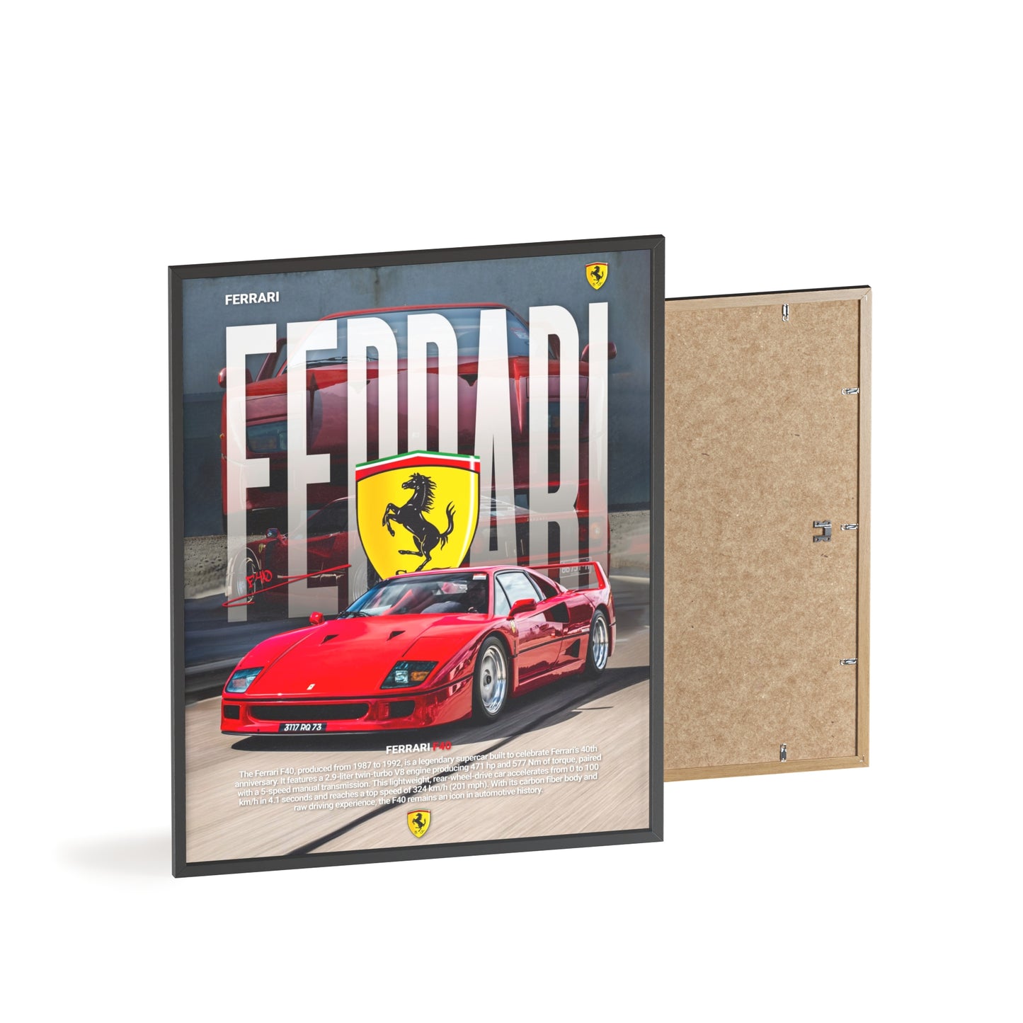 Ferrari F40 Poster