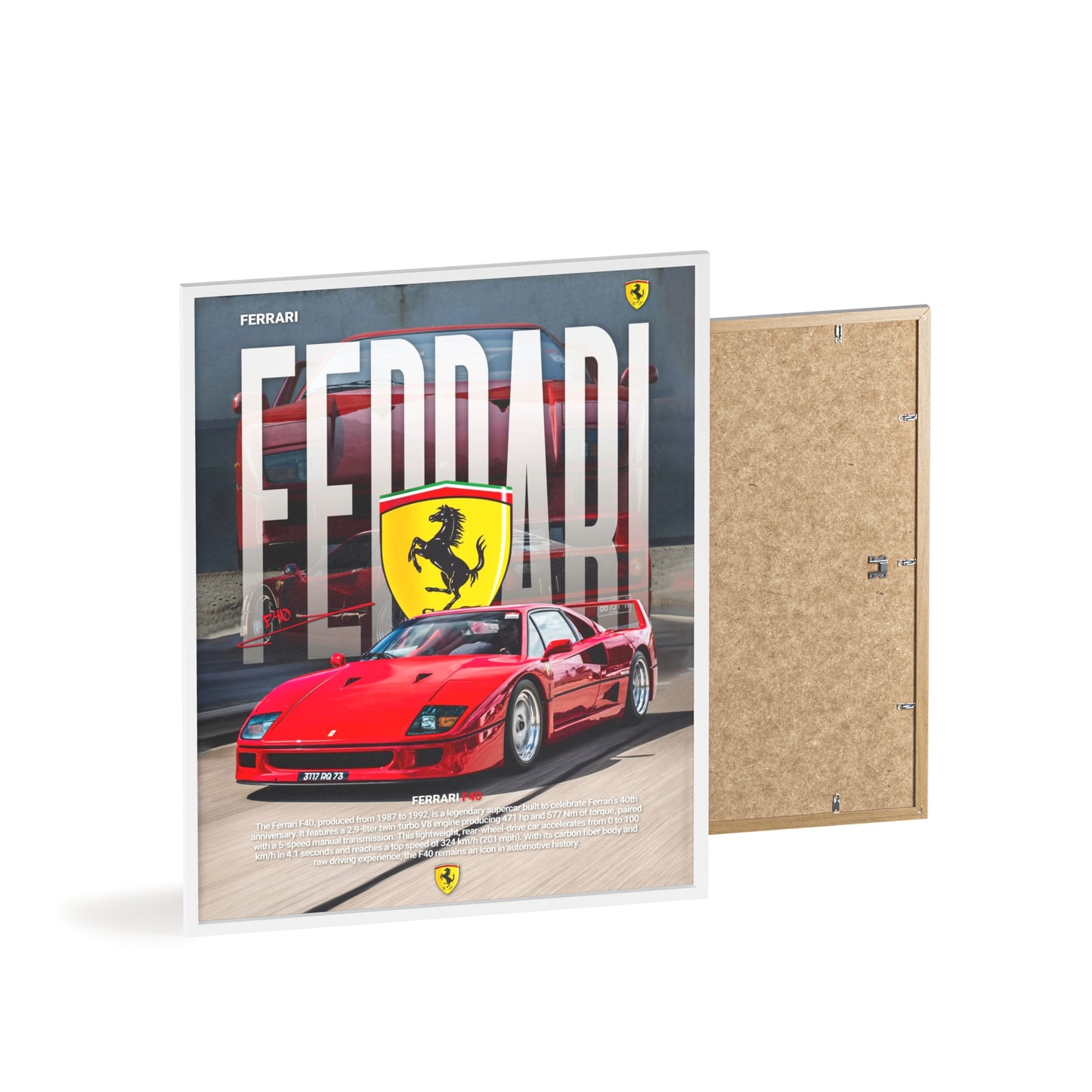 Ferrari F40 Poster