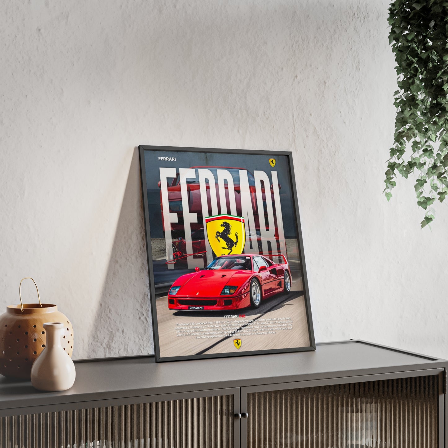 Ferrari F40 Poster
